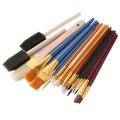 25pcs Paint Brush Set for Adult Gouache Painting Artist Supplies