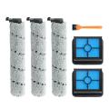 6pcs Roller Brush for Deerma Vx100 Wireless Floor Washer Filter