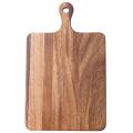 Double-sided Acacia Wood Cutting Board Wooden Handle Pizza Board