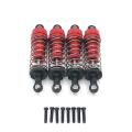 4pcs Metal Shock Absorber for Wltoys 124019 124018 144001 Rc,red
