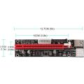 6pcs Ver103c Power Pci-e Riser Card 1x to 16x 60cm Extension Cable