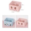 Girl's Heart Cotton Swab Storage Box Cute Makeup Remover White