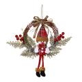 Artificial Christmas Wreath for Front Door Wall, Snowman(small)