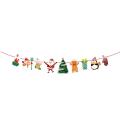 Christmas Pull Flag Banner Flag Holiday Background Wall Decoration 2