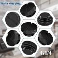 10 Pieces Black G 1/4 Inch Plug Fitting with O- Ring Water Stop Plug