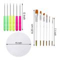 18 Pcs Cookie Decorating Kit Turntable Silicone Mats Cookie Brushes