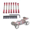 Metal Linkage Servo Pull Rod Steering Tie Rod Set for Wltoys,red
