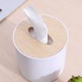 Wooden Cover Round Roll Paper Tissue Tube Household Removable Mini