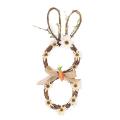 Handicrafts Easter Bunny Wreath for Spring with Artificial Flowers