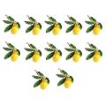 12pcs Hotel Table Decoration Lemon Napkin Buckle -gold