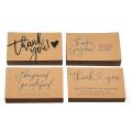 120 Pcs Exquisite Kraft Paper Thank You Cards ,for Small Business
