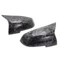 Car Forged Carbon Pattern Side Wing Mirror Cover For-bmw F20 F21 F22