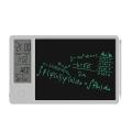 Lcd Alarm Clock with Writing Tablet Thermometer with Erase(white)