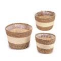 Seagrass Planter Basket, Beige Flower Pots Cover & Plant Containers