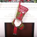 Christmas Socks Ornaments Children New Year Candy Bag Gift Jewelry-a