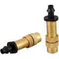 100pcs Adjustable Sprayer Brass Misting Nozzle Atomizing Sprinkler