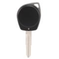 2-button Uncut Remote Key Fob Case for Suzuki Ignis Alto Black