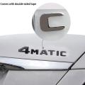 Black Auto Trunk Door Bumper Badge Decal Emblem for Mercedes-benz