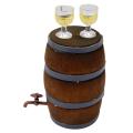 1:10 Mini Wooden Wine Barrel Drink Accessories for Traxxas,yellow