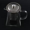 Square Glass Teapot with Infuser, 550 Ml with Strainer