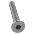 20 Pcs Stainless Steel Countersunk Screws Hex Key Bolts M4 X 30mm