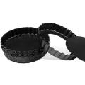 Tart Pan Set Of 6,small Non-stick 4-inch Quiche Pan Removable Bottom