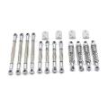 Upgrade Metal Pull Rod Tie Rod Pull Rod Base Shock Absorber-silver