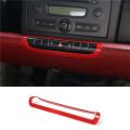 For Mercedes Smart 2009-2015 Car Door Lock Switch Button Cover,red