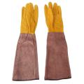 Gardening Gloves Leather Gloves with Long Forearm Gauntlet-m
