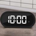Digital Alarm Clock with Large Led Display, Bedside Clock White