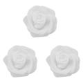 High Quality 100pcs / Bag 6cm Foam Rose Heads (white)