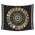 Tarot Cards Mandala Wall Hanging Tapestry Zodiac Astrology Home Decor