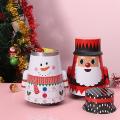 Santa Candy Box Storage Tin Box Creative Christmas Decoration E