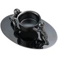 Candle Holder Stainless Steel Candle Holder Decoration, Black