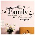 Removable Wall Decal Art Sticker Home Living Room Decor Family Words