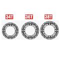 Motsuv Bike Chainring 104bcd 38t with Protection Disc for 7-12 Speed