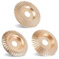 3 Pieces Of Wood Carving Disc Set Suitable for 4 Inch Angle Grinder
