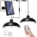 Solar Pendant Lights Indoor Outdoor, Ip65 with Sensor for Courtyard