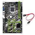 B250 Btc Motherboard with Sata Cable 12 Pci-e Slots for Bitcoin Miner