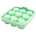 Silicone Molds Ice Tray 9 Grid Rose Ice Molds Diy Ice Cream Moulds -4