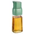Glass Oil Can Opening & Closing Oil Bottle Container(green)