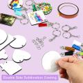 181 Pieces Of Sublimation Blank,8 Shapes, for Diy Craftsmanship
