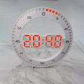 Silent 3d Digital Led Wall Clock Alarm with Calendar for Decor B