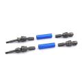 4pcs Metal Front and Rear Drive Shaft Cvd for 1/10 Traxxas Rc,blue