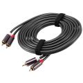 Rexlis 2 Rca to 2 Rca Hifi Audio Cable Ofc Av Speaker Wire 3m