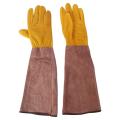 Gardening Gloves Leather Gloves with Long Forearm Gauntlet-m