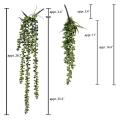 4 Pcs Artificial Hanging Succulents Faux Fake Greenery Sprays