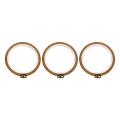 3 Pieces 5.3 Inch Round Embroidery Hoops Bulk