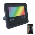 Rgb Flood Light , Smart App Control 50w Color Changing,1 Pack,us Plug