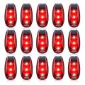 15 Pieces Led Safety Light, for Runners, Bike, Walking,red